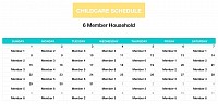 Childcare Rotational Schedule Template