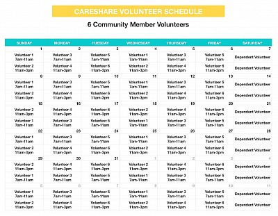 CareShare Volunteer Schedule Template