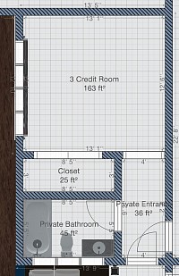 Three Credit Room Layout Example