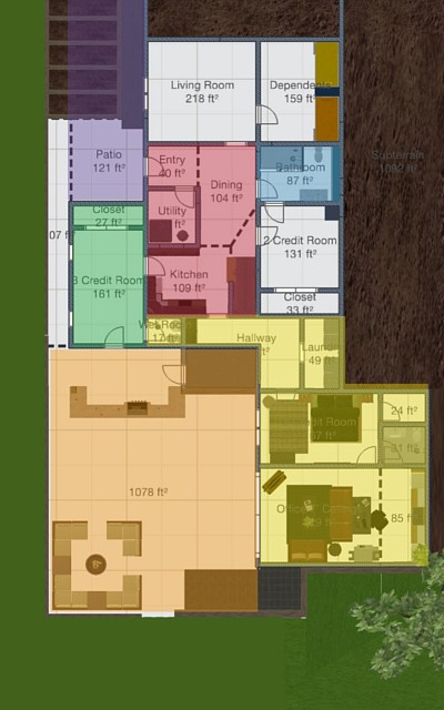 Finding Camelot, Property 001, Basement Renovation Floor Plan