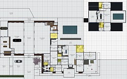 Level 1 Floorplan, Logos Nostos, 4 Bathrooms, 1 Half bath, 1 Wet room, 2 Locker rooms